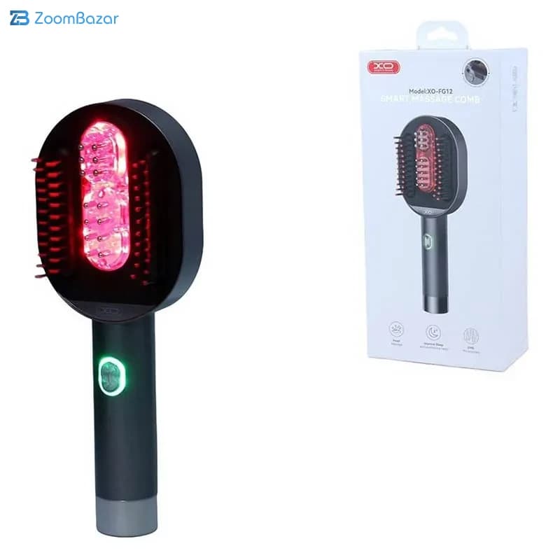 برس حرارتی و ماساژور پوست سر ایکس او مدل FG12 — تصویر ۴