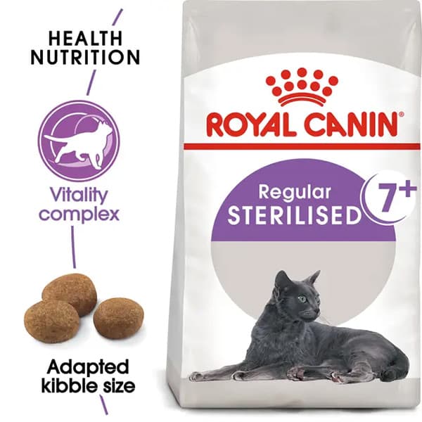 غذای خشک گربه عقیم شده بالای 7 سال رویال کنین (Royal Canin Sterilised +7) وزن 1.5 کیلوگرم — تصویر ۶