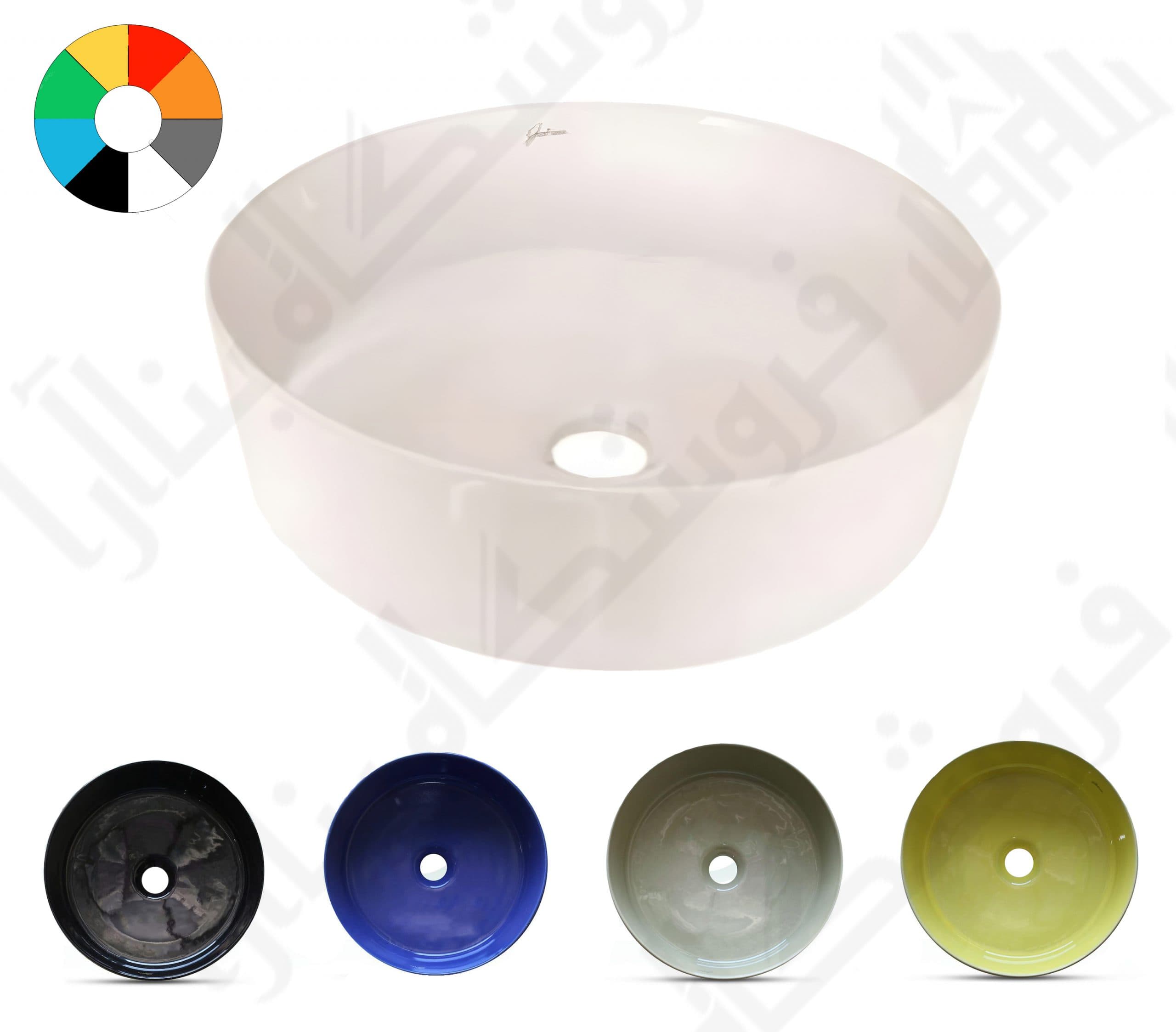 روشویی گاتریا مدل رو صفحه ای دایره G.S.F 40