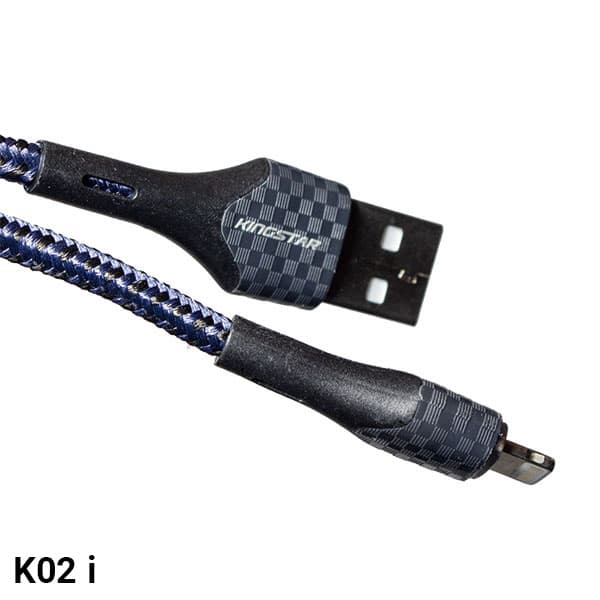 کابل شارژ 1 متری Lightning کینگ استار K02 i — تصویر ۲