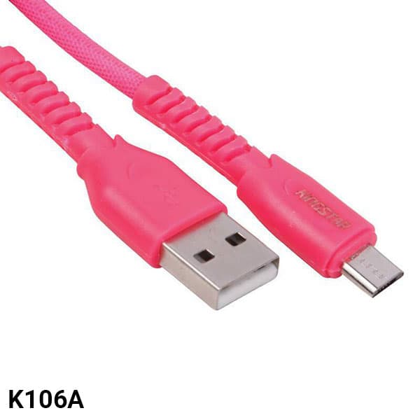 کابل شارژ 1 متری microUSB کینگ استار K106A — تصویر ۲
