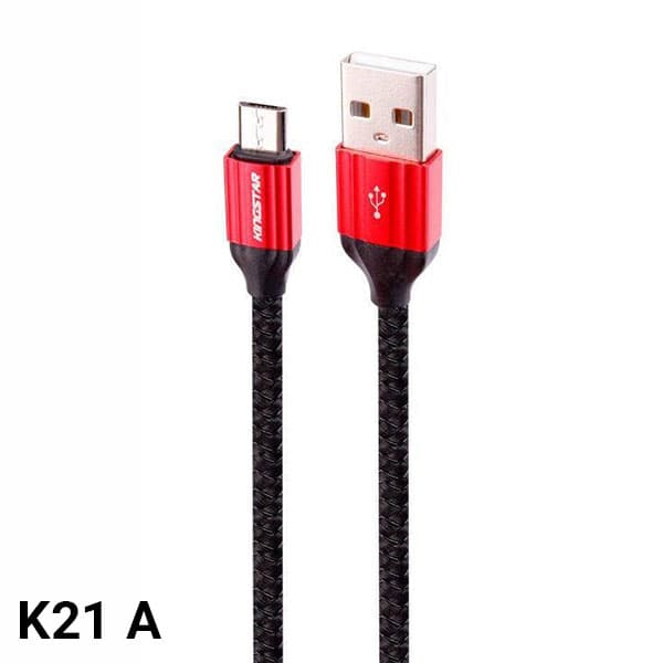 کابل شارژ 1 متری microUSB کینگ استار K21 A — تصویر ۲