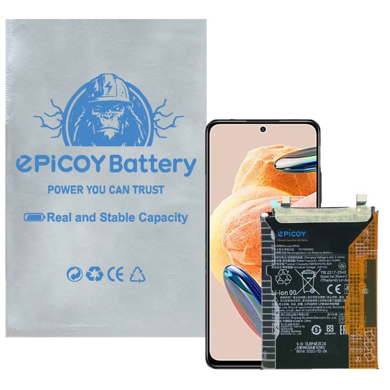 باتری موبایل اپیکوی مدل Gorillaomi BP4K Irj ظرفیت 5000 میلی آمپر ساعت سازگار با گوشی موبایل شیائومی Poco F5/ X5 Pro