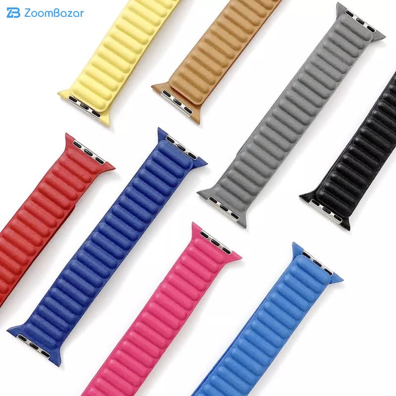 بند گرین مدل Leather Magnets مناسب برای اپل واچ 42/44/45/49 میلی متری — تصویر ۴