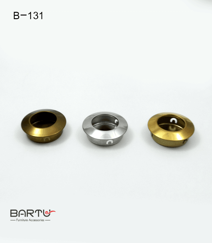 دستگیره توکار کابینت B-131 بسته 12 عددی رنگ کروم — تصویر ۴