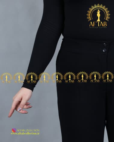 شلوار کرپ کنزو قد 100 سایزبزرگ 3630 — تصویر ۴