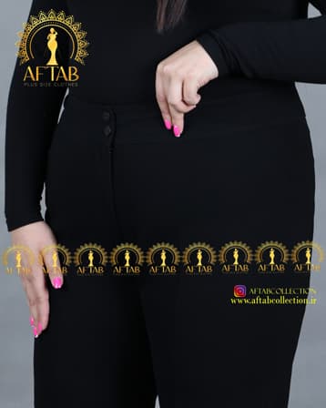 شلوار کرپ کنزو قد 90 سایزبزرگ 3631 — تصویر ۲