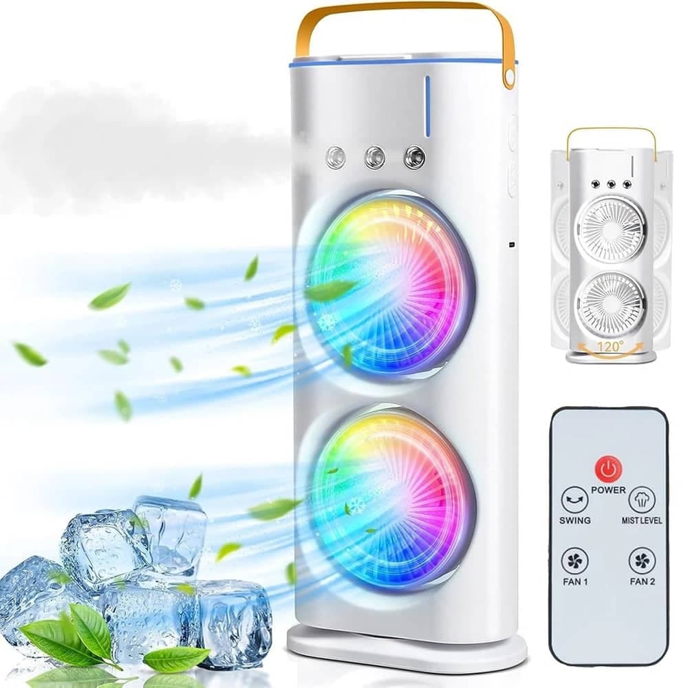 پنکه شارژی 2 فن Spray Mist Fan