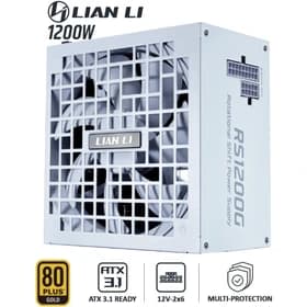 پاور 1200 وات سفید لیان لی مدل LIAN LI RS GOLD 1200G WHITE
