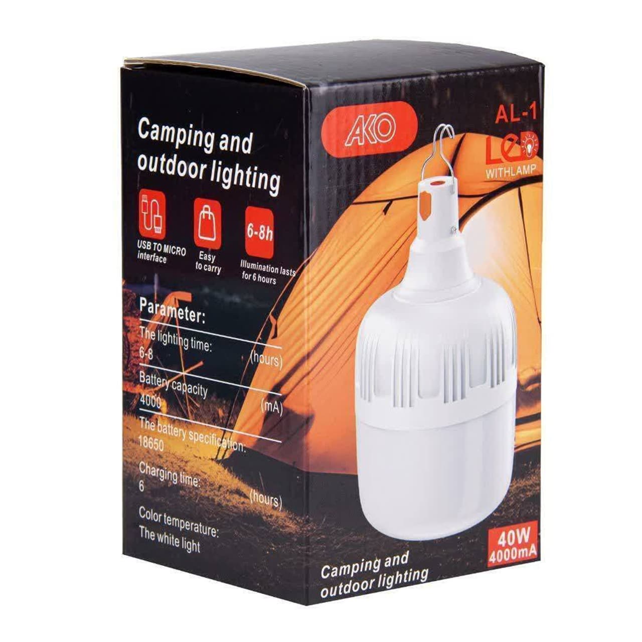 لامپ شارژی حبابی آکو AKO AL-1 40W