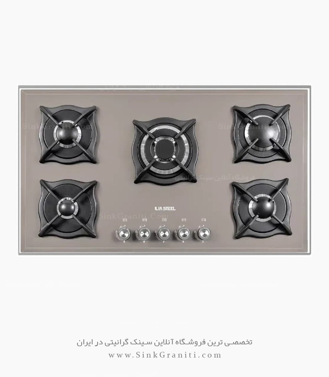 اجاق گاز ایلیا استیل مدل G518BE رنگ بژ