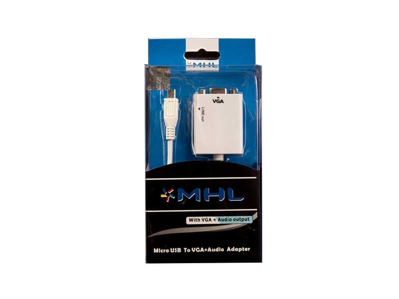 تبدیل میکرو USB به VGA با صدا-MHL with VGA+Audio output