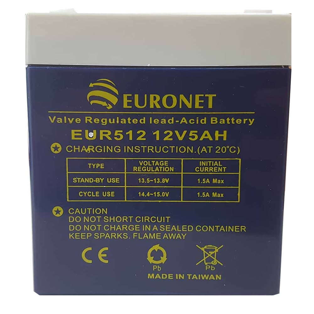 باطری 12 ولت 5 آمپر EURONET یورونت