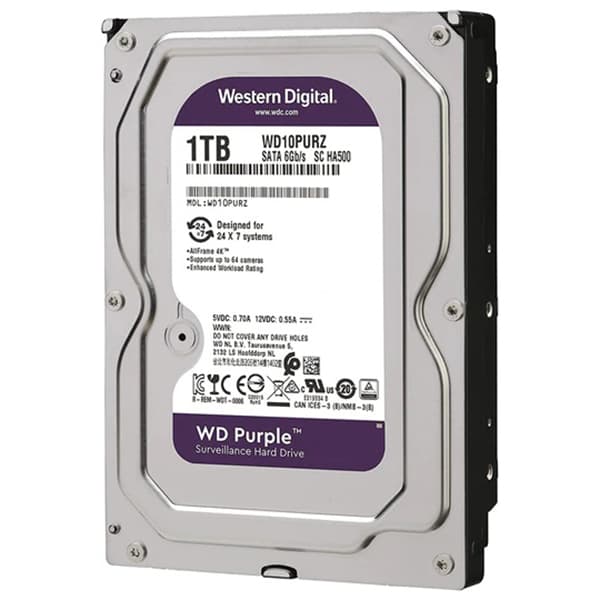 هارد اینترنال 1 ترابایت وسترن دیجیتال WD10PURZ – بنفش — تصویر ۲