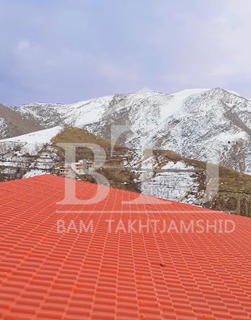 ورق آندوپلاس سقف شیروانی طرح سفال — تصویر ۳