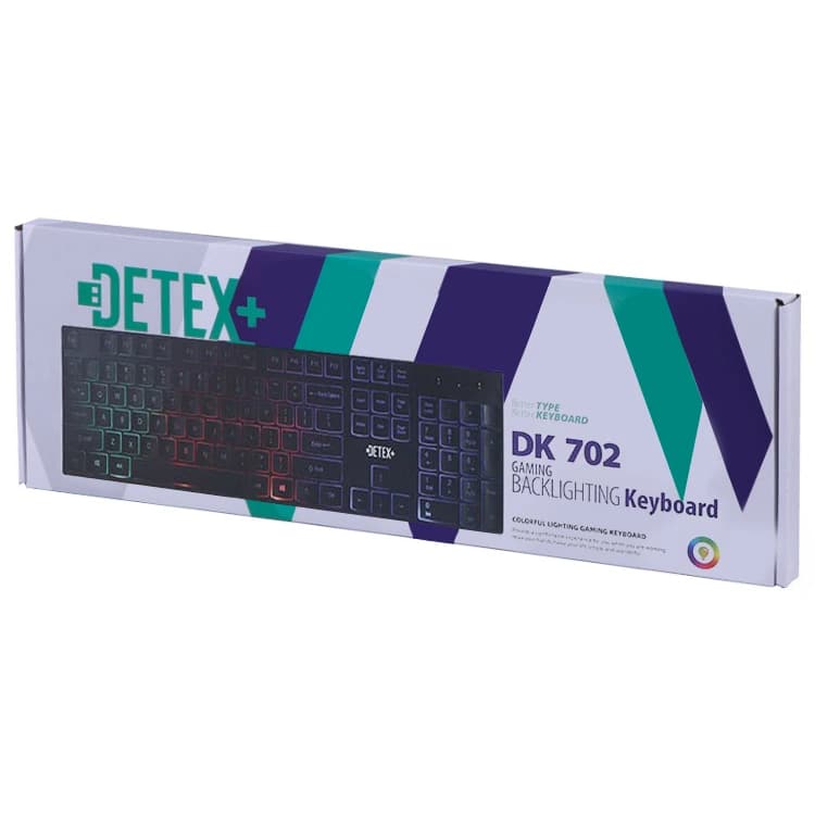 کیبورد گیمینگ سیم دار DETEX مدل DK 702
