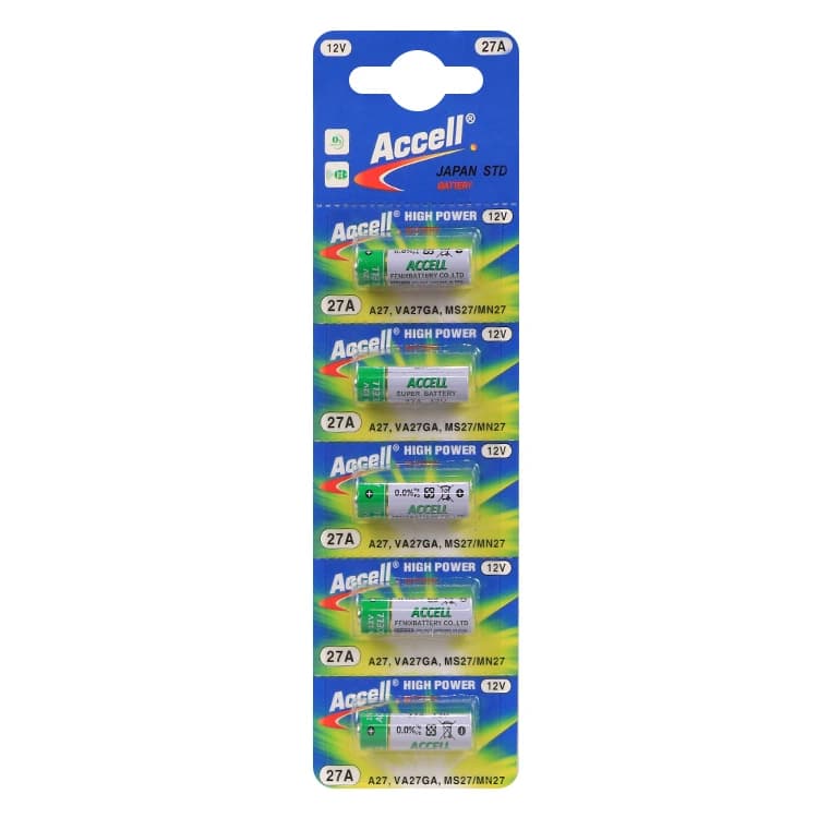 باتری ریموت ACCELL مدل 27A پک 5 عددی