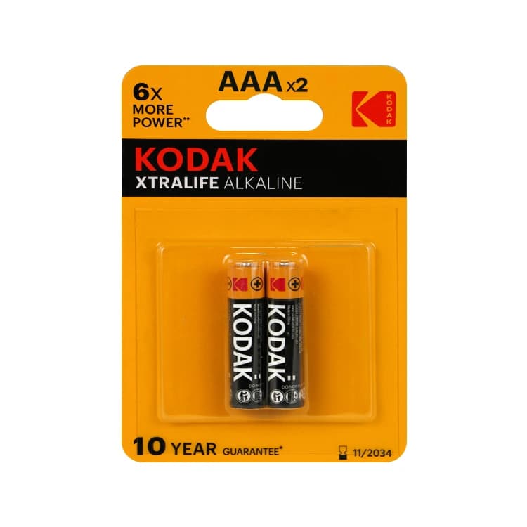 باتری نیم قلمی آلکالاین KODAK کارتی 2 عددی