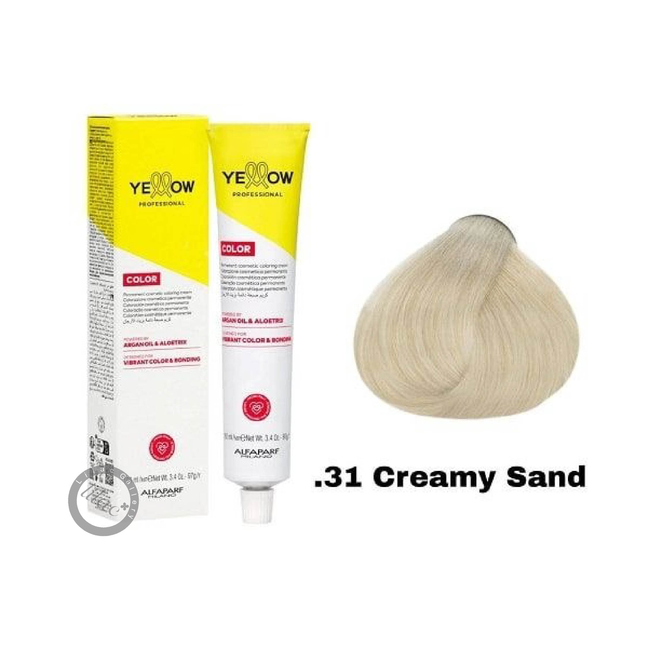 آلفا پرف یلو ALFAPARF YELLOW PROFESSIONAL رنگ مو شماره 31. تونر شنی کرمی 100 میل