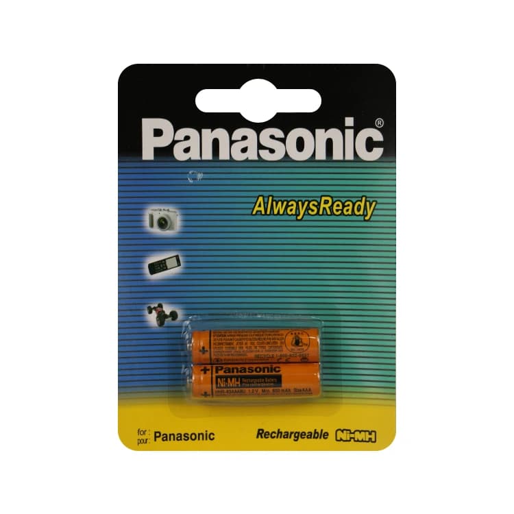 باتری نیم قلمی شارژي Panasonic 830 کارتی 2 عددی