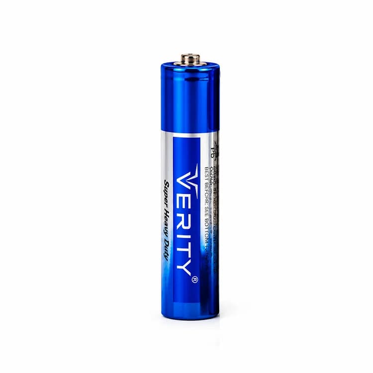 باتری نیم قلمی VERITY مدل Super Heavy Duty شرینک 4 عددی — تصویر ۲