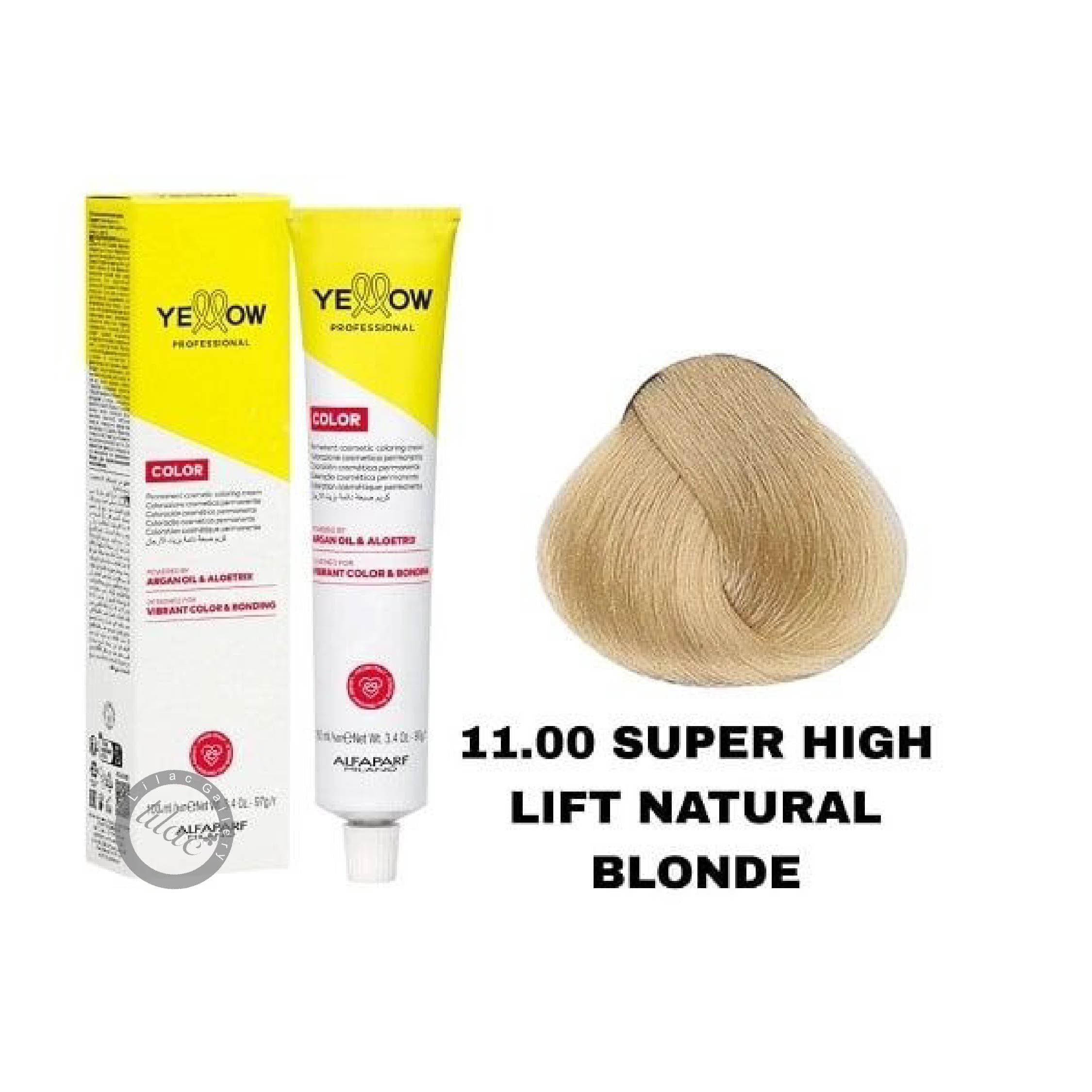 آلفا پرف یلو ALFAPARF YELLOW PROFESSIONAL رنگ مو شماره 11.00 بلوند طبیعی سوپر هایلیفت 100 میل
