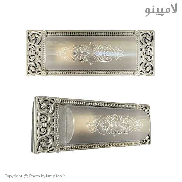 چراغ دیواری دوستان مدل ترنج (سفید) — تصویر ۳
