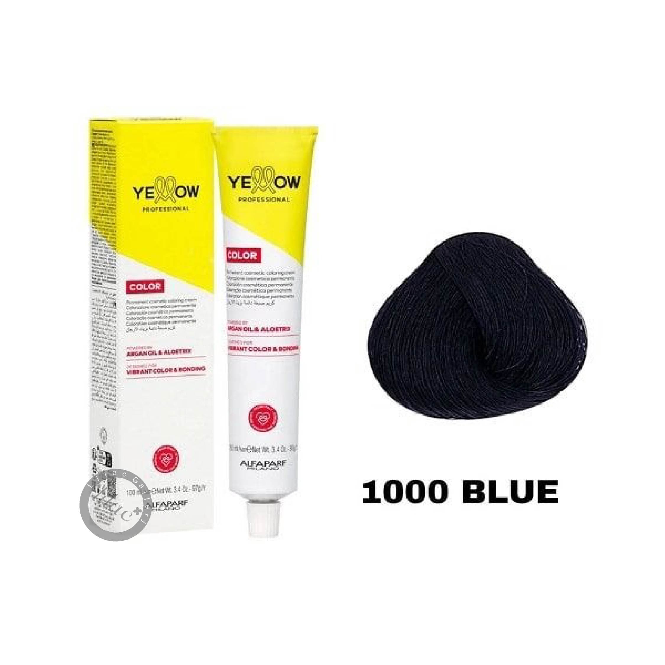 آلفا پرف یلو ALFAPARF YELLOW PROFESSIONAL رنگ مو شماره 1000 آبی 100 میل