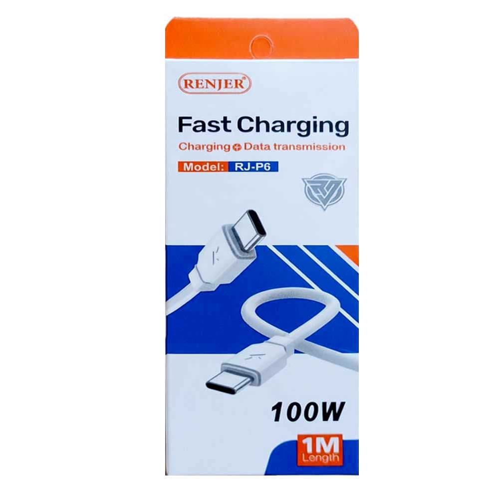کابل فست شارژ رنجر RENJER RJ-P6 100W 1M