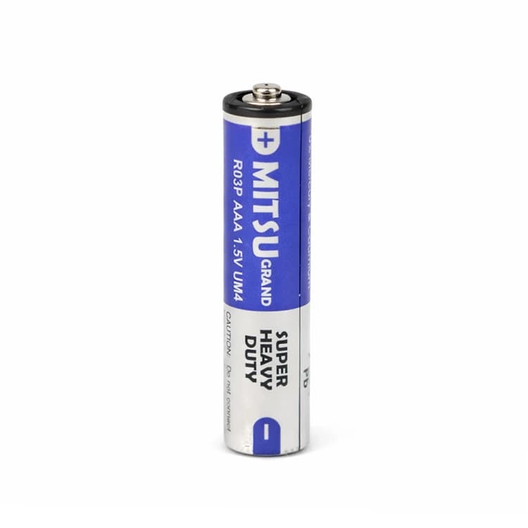 باتری نیم قلمی MITSU مدل Super Heavy Duty شرینک 4 عددی — تصویر ۲