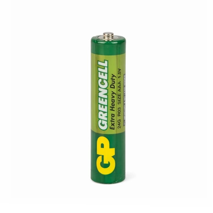 باتری نیم قلمی GP مدل Extra Heavy Duty شرینک 4 عددی — تصویر ۲