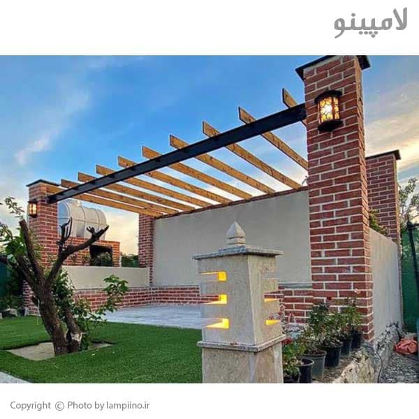چراغ حیاطی دیواری دوستان مدل سیمرغ — تصویر ۲