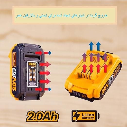 شارژر باتري 20ولت اینکو FBLI2001 — تصویر ۴