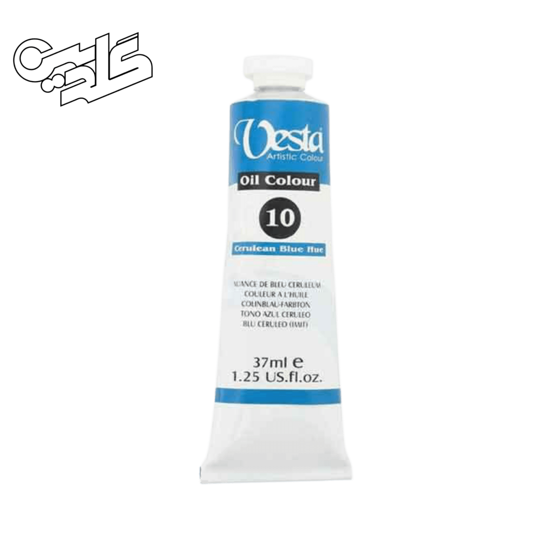 رنگ روغن وستا حجم 37 میلی لیتر – مدل Celurean Blue Hue 10