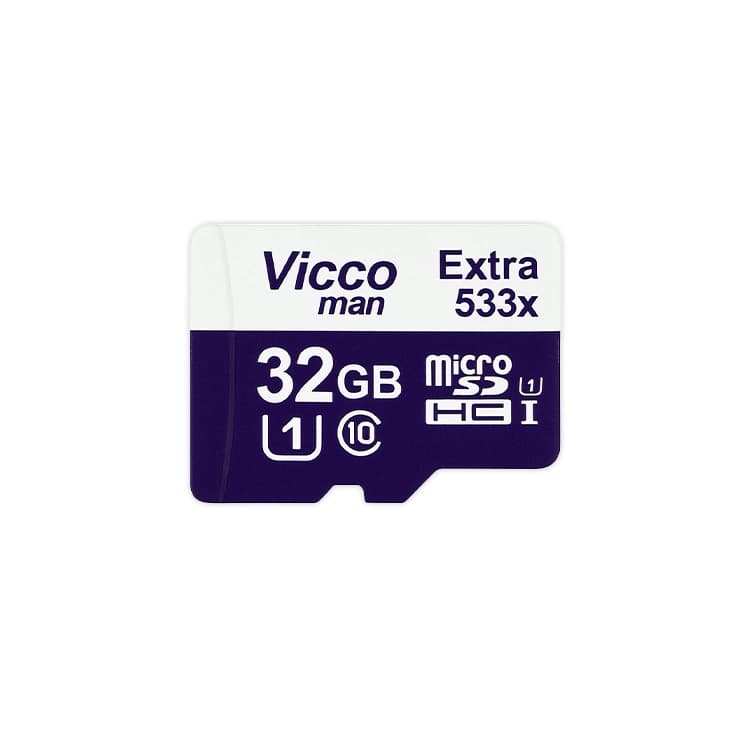 کارت حافظه microSDHC ویکومن مدل Extra 533X کلاس 10 استاندارد UHS-I U1 سرعت 80MBs ظرفیت 32 گیگ — تصویر ۲