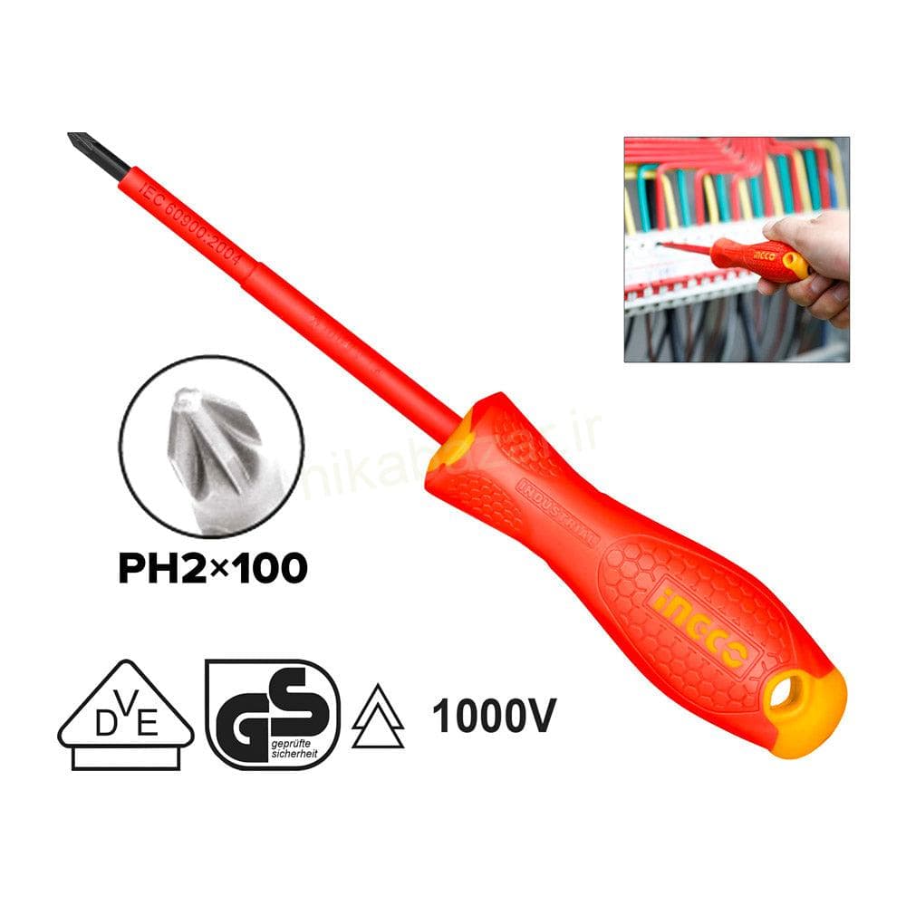 پیچ گوشتی دوسو عایق 1000V اینکو HISD81PH2100