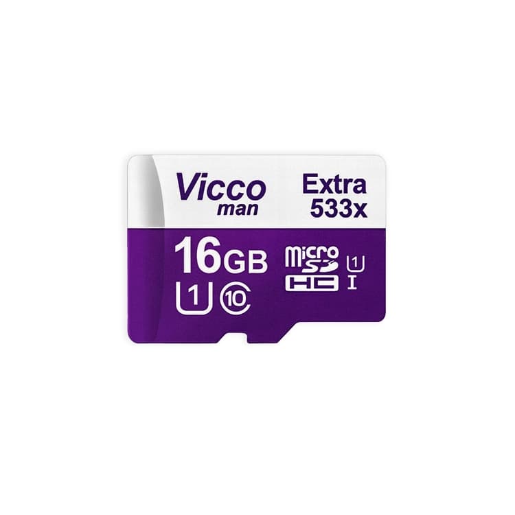 کارت حافظه microSDHC ویکومن مدل Extra 533X کلاس 10 استاندارد UHS-I U1 سرعت 80MBs ظرفیت 16 گیگ — تصویر ۲