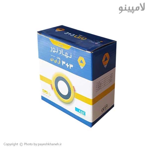 پنل دوررنگی اس ام دی 3+3 وات نهادنور — تصویر ۵