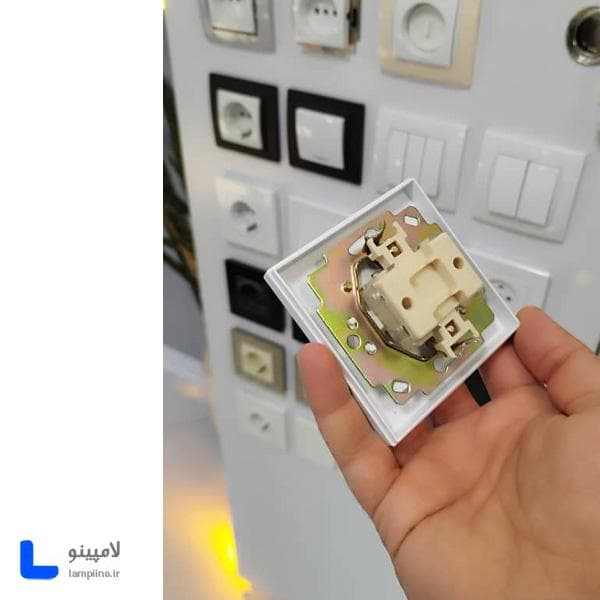 پریز برق ارتدار پارت الکتریک مغزی سرامیکی مدل تابش کد 5157 — تصویر ۳