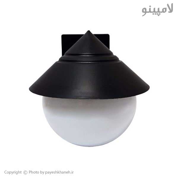 چراغ حیاطی وارونه توپی حبابی ممتاز سایز 20 سانتی — تصویر ۲