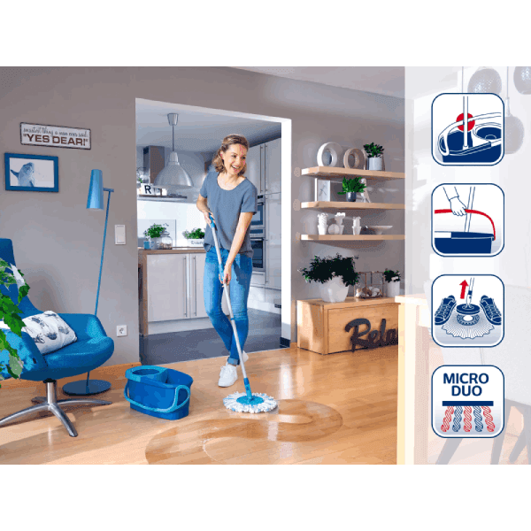 زمین شوی چرخشی لایف هایت LEIFHEIT مدل Clean Twist کد 52101 — تصویر ۲