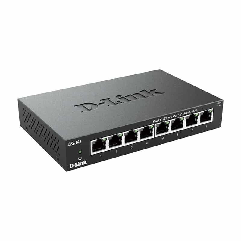 سوییچ 8 پورت دسکتاپی دی-لینک مدل DES-108