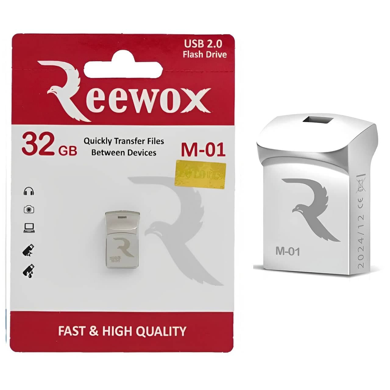 فلش مموری Reewox M-01 + OTG TYPE C 32GB