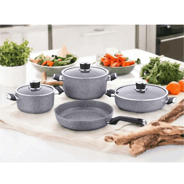 تابه دو دسته گرانیتی کرکماز مدل پالما A3906 سایز 26 — تصویر ۴