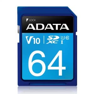 کارت حافظه‌ SDXC ای دیتا مدل Premier V10 کلاس 10 استاندارد UHS-I U1 سرعت 100MBps ظرفیت 64 گیگابایت — تصویر ۲