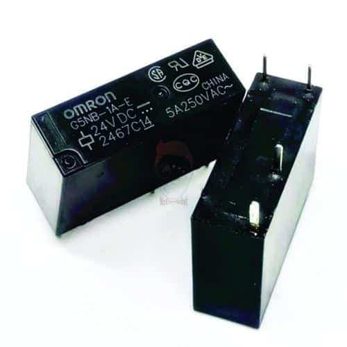 رله 24 ولت پکیجی 4 پایه 5 آمپر G5NB-1A-E-24VDC