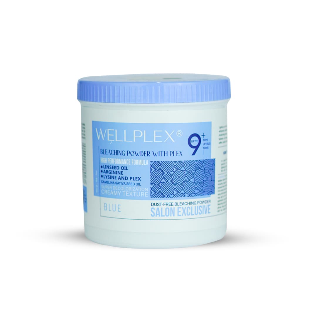 ولپلکس wellplex پودر دکلره آبی 9 پایه 450 گرمی