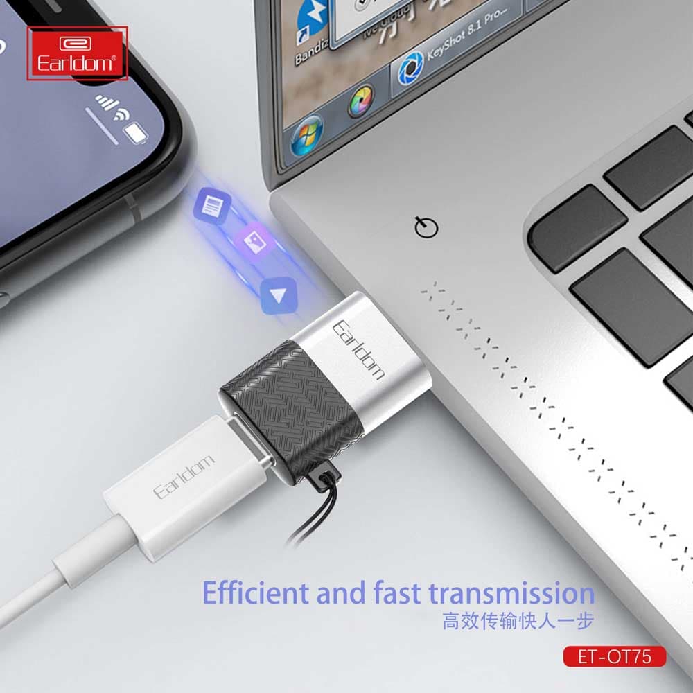 تبدیل OTG ارلدام Earldom ET-OT75 Type C USB 3.0 — تصویر ۴