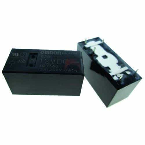 رله 12 ولت کتابی ارتفاع کوتاه 5 پایه 12 آمپر G2RL-1-12VDC