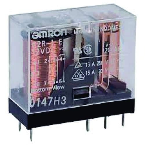 رله 12 ولت شیشه ای 8 پایه 16 آمپر G2R-1-E-12VDC